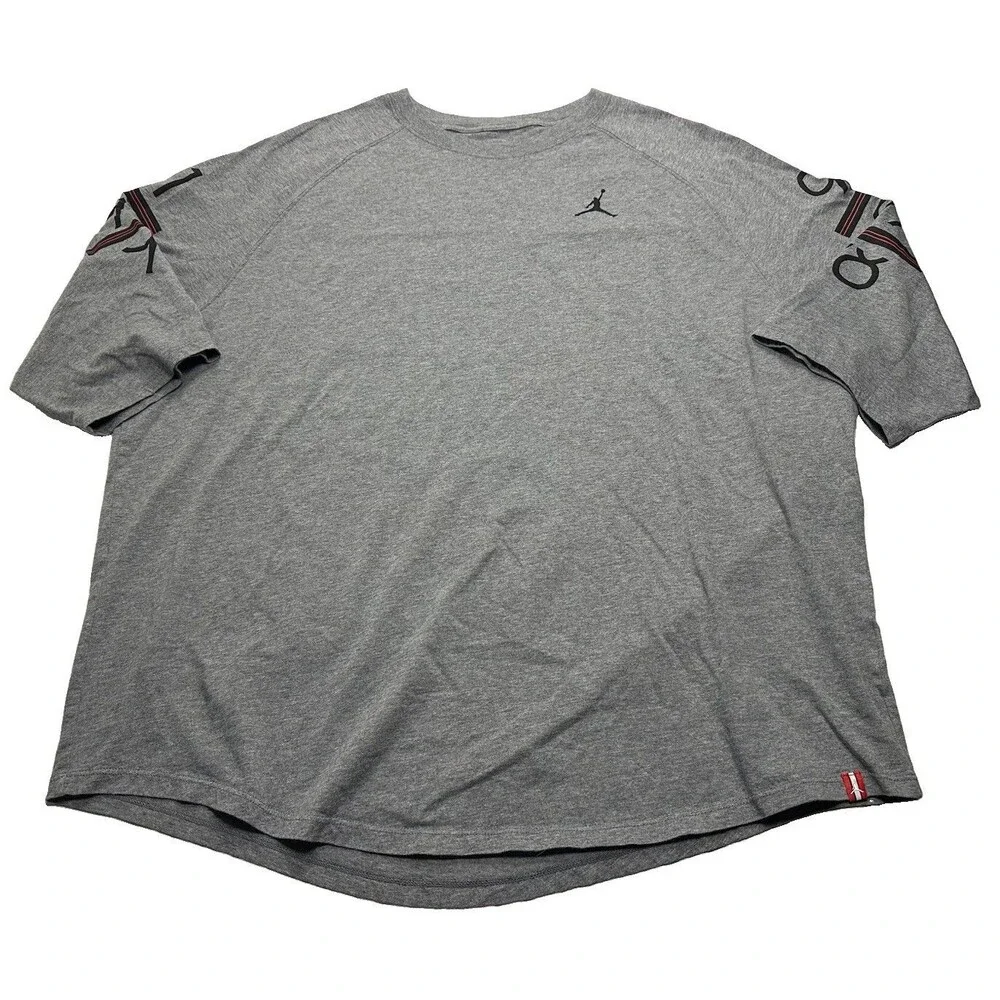 Men's Air Jordan 6 Times 3/4 Raglan T-Shirt Size 3XL Grey 862423-091